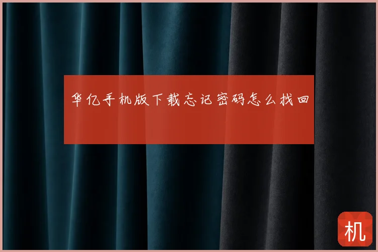 华亿手机版下载忘记密码怎么找回