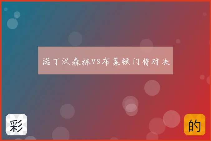 诺丁汉森林vs布莱顿门将对决